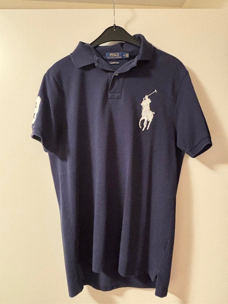 3 polo’s van Ralph Lauren ( navy, grijs en roos) maat Medium, Ophalen, Maat 48/50 (M), Grijs, Polo Ralph Lauren