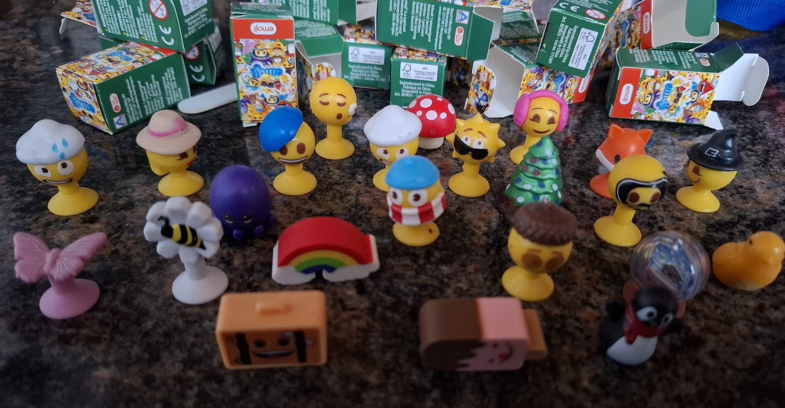 Aldi emoji’s 2026 5 stuks voor 5 euro, Verzamelen, Aldi, Ophalen
