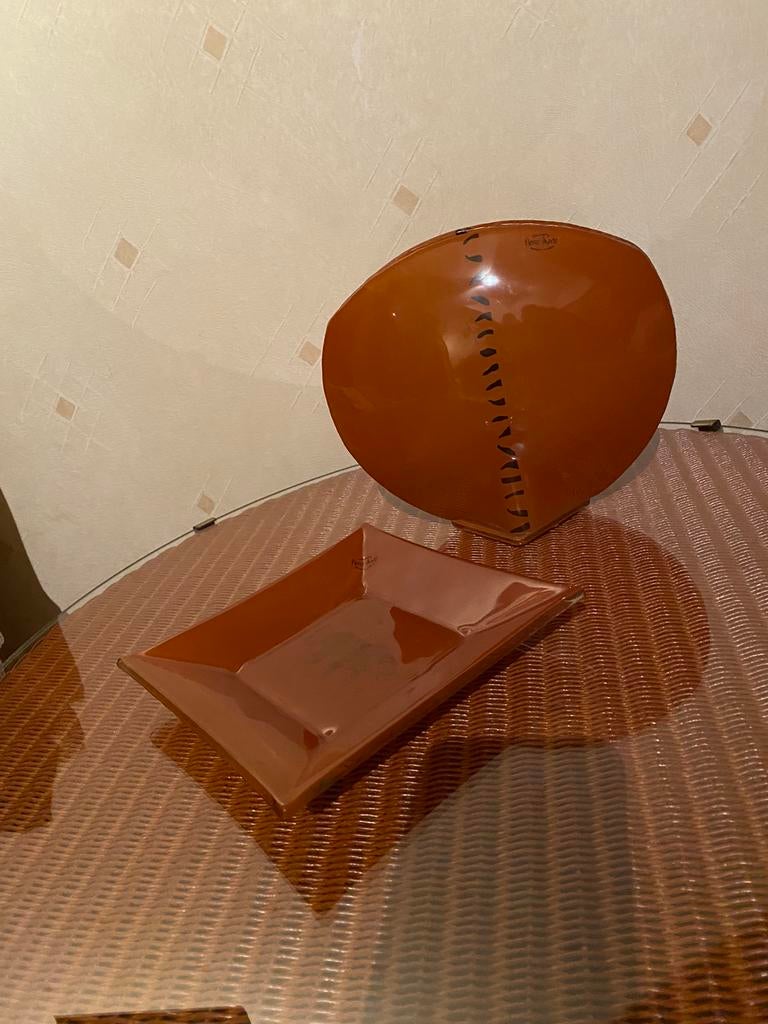 MAGNIFIQUE ENSEMBLE DE DÉCORATION (2 PIÈCES), BOL, VASE, Antiquités & Art, Enlèvement ou Envoi