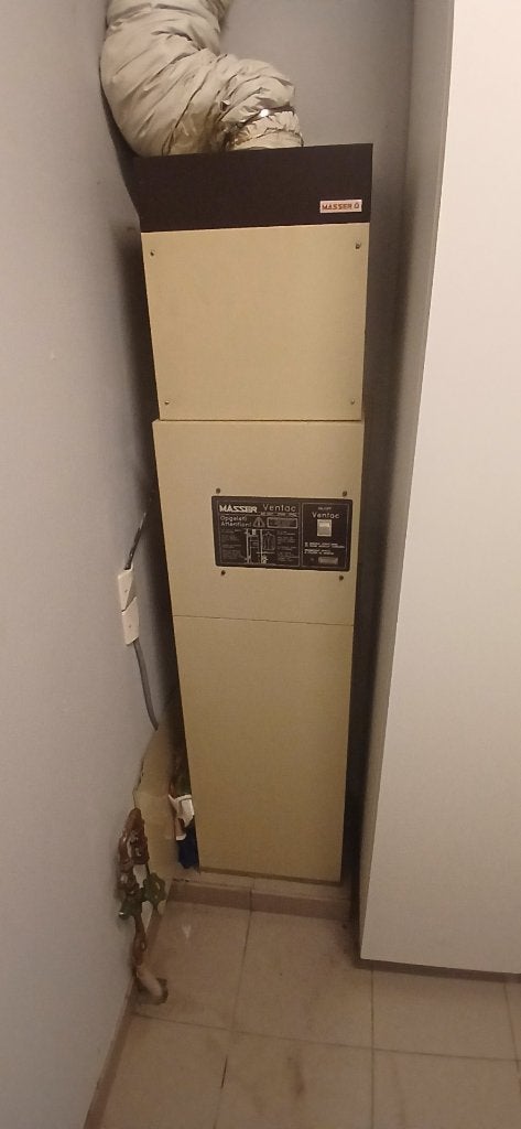 masser monoblok verwarming met ventac ventilatie, 800 watts ou plus, Moins de 60 cm, Enlèvement, Utilisé