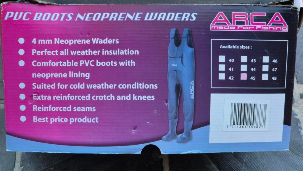 Salopette pêche avec botte imperméable, Enlèvement, Utilisé