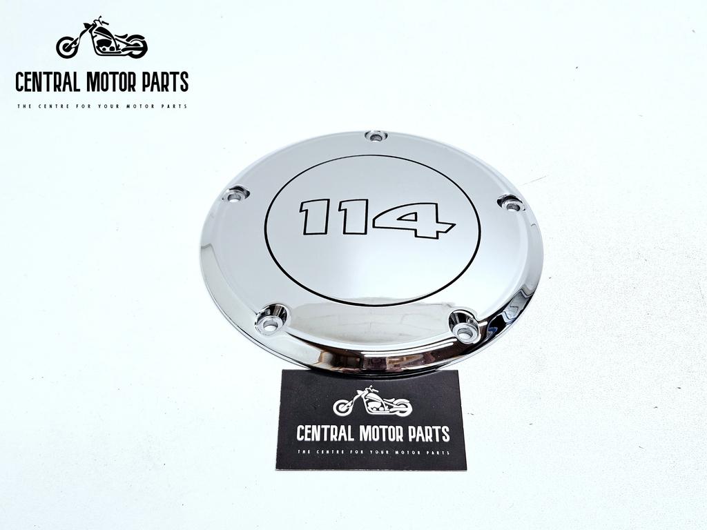 Chromen 114ci Derby Cover Twin Cam 2000-2017, Motoren, Niet ingevuld, Gebruikt, Niet ingevuld, Ophalen of Verzenden