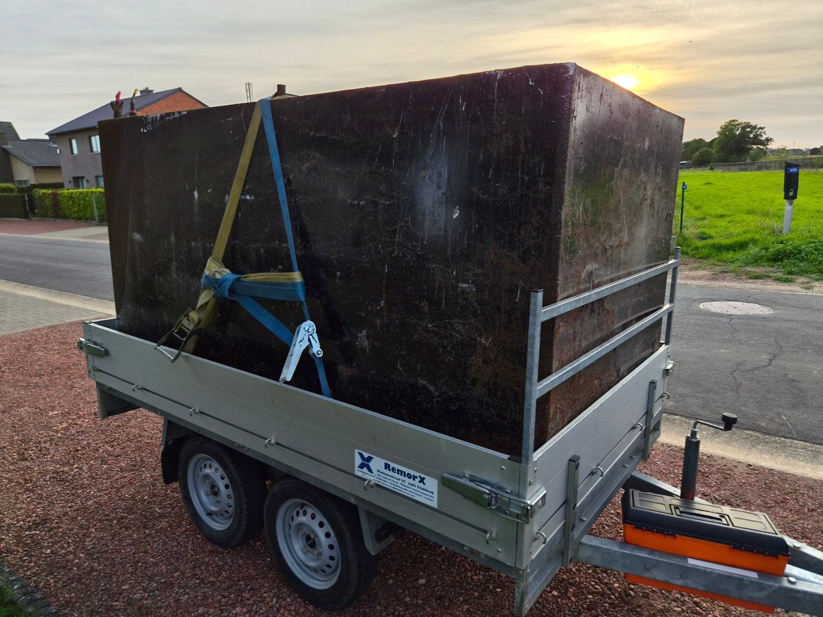 mazout tank, Doe-het-zelf en Bouw, Ophalen, Gebruikt, IJzer