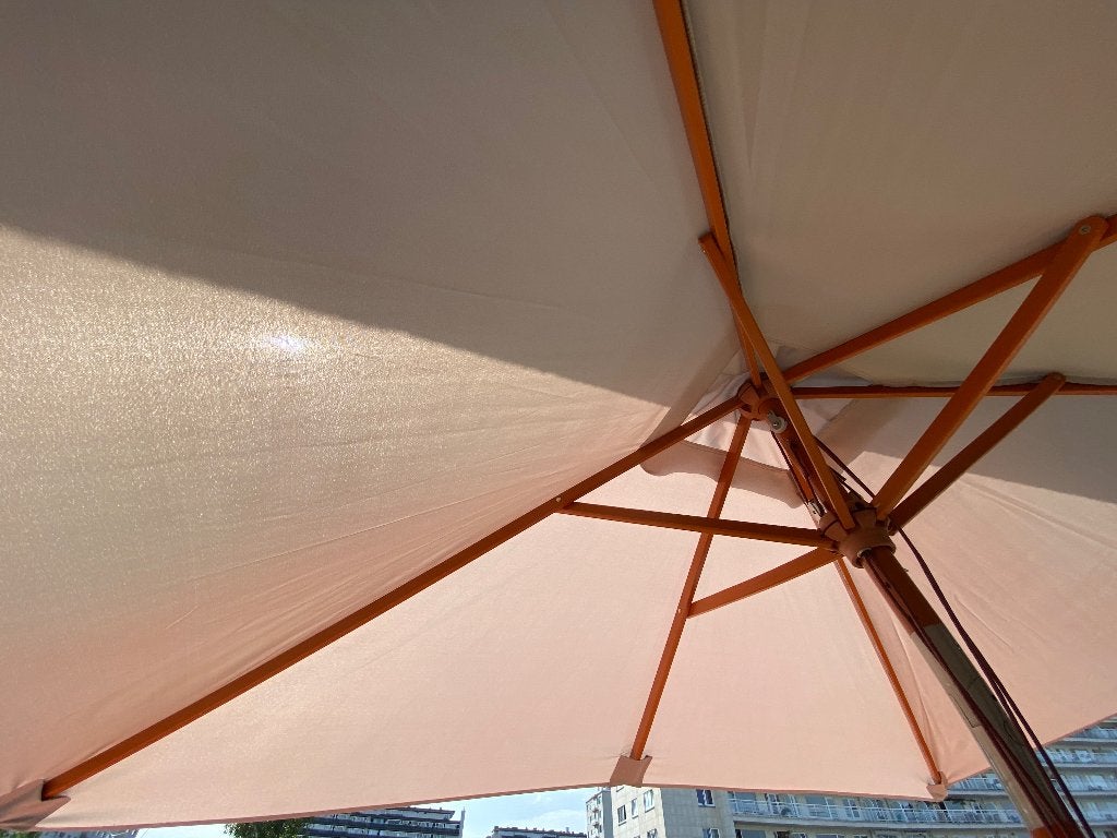 PARASOL RECTANGULAIRE INCLINABLE GRIS NEUF, Jardin & Terrasse, Neuf, 1 à 2 mètres, Étanche, Enlèvement