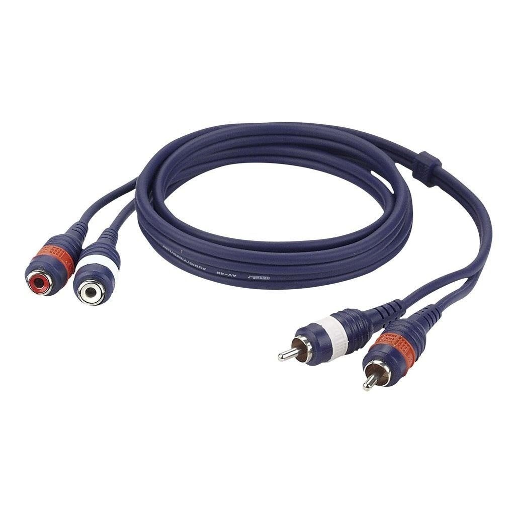 2 RCA male L/R to 2 RCA female L/R OFC 6m, Enlèvement ou Envoi, Neuf