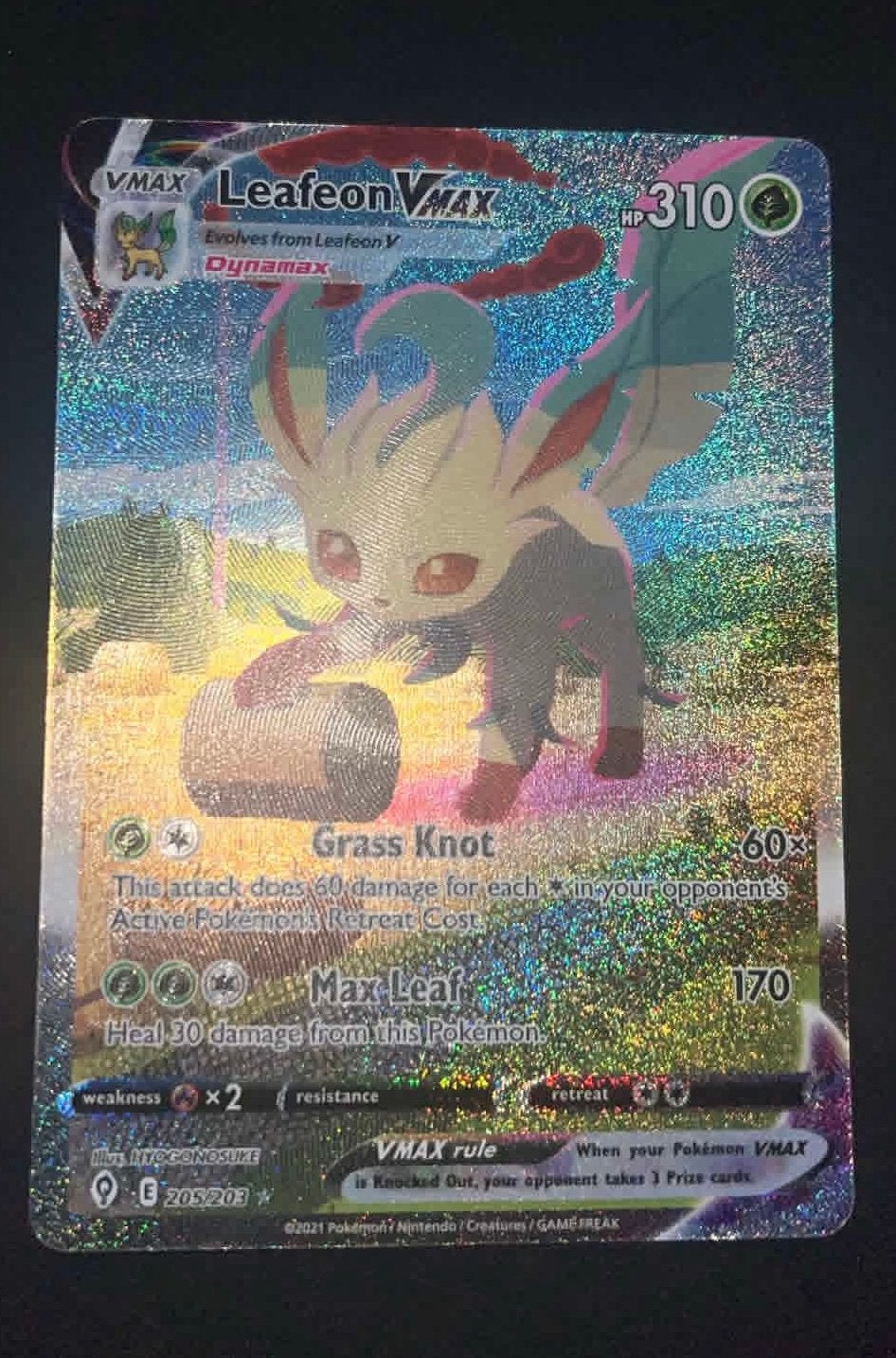 Leafeon vmax alt art pokemon kaart, Enlèvement ou Envoi, Comme neuf
