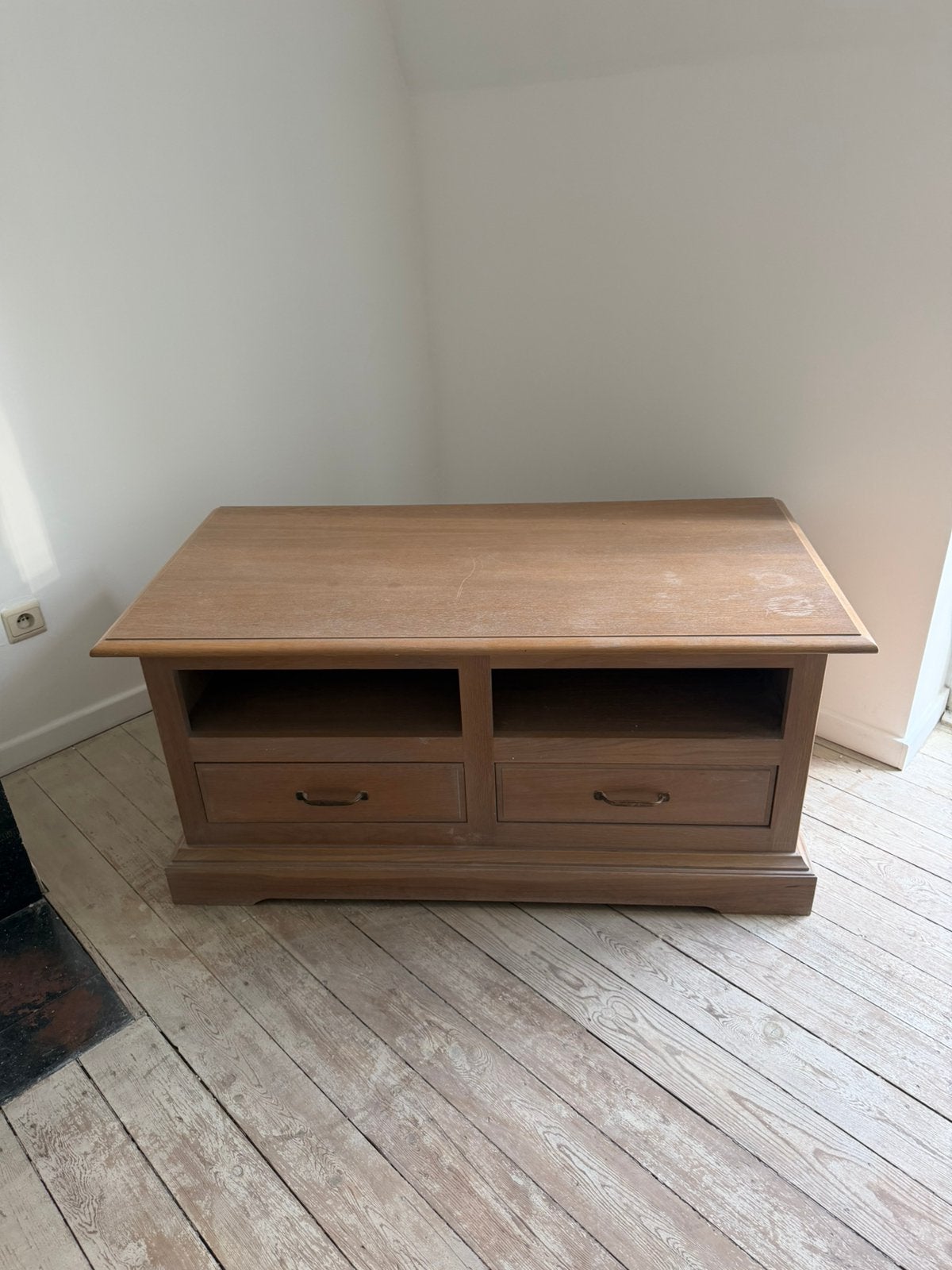 Meuble TV / rangement en bois massif, Maison & Meubles, Enlèvement, Utilisé