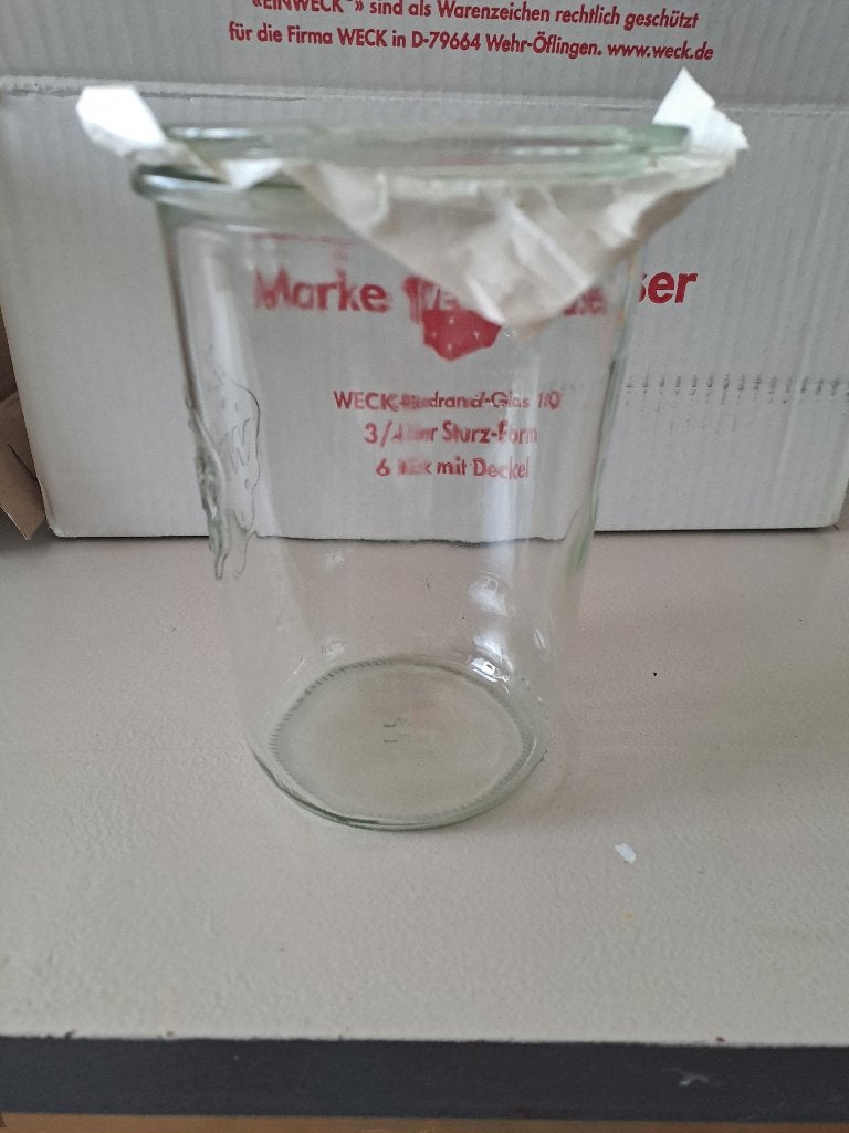 Weck pot 3/4L, Huis en Inrichting, Ophalen, Glas, Zo goed als nieuw, Voorraadpot