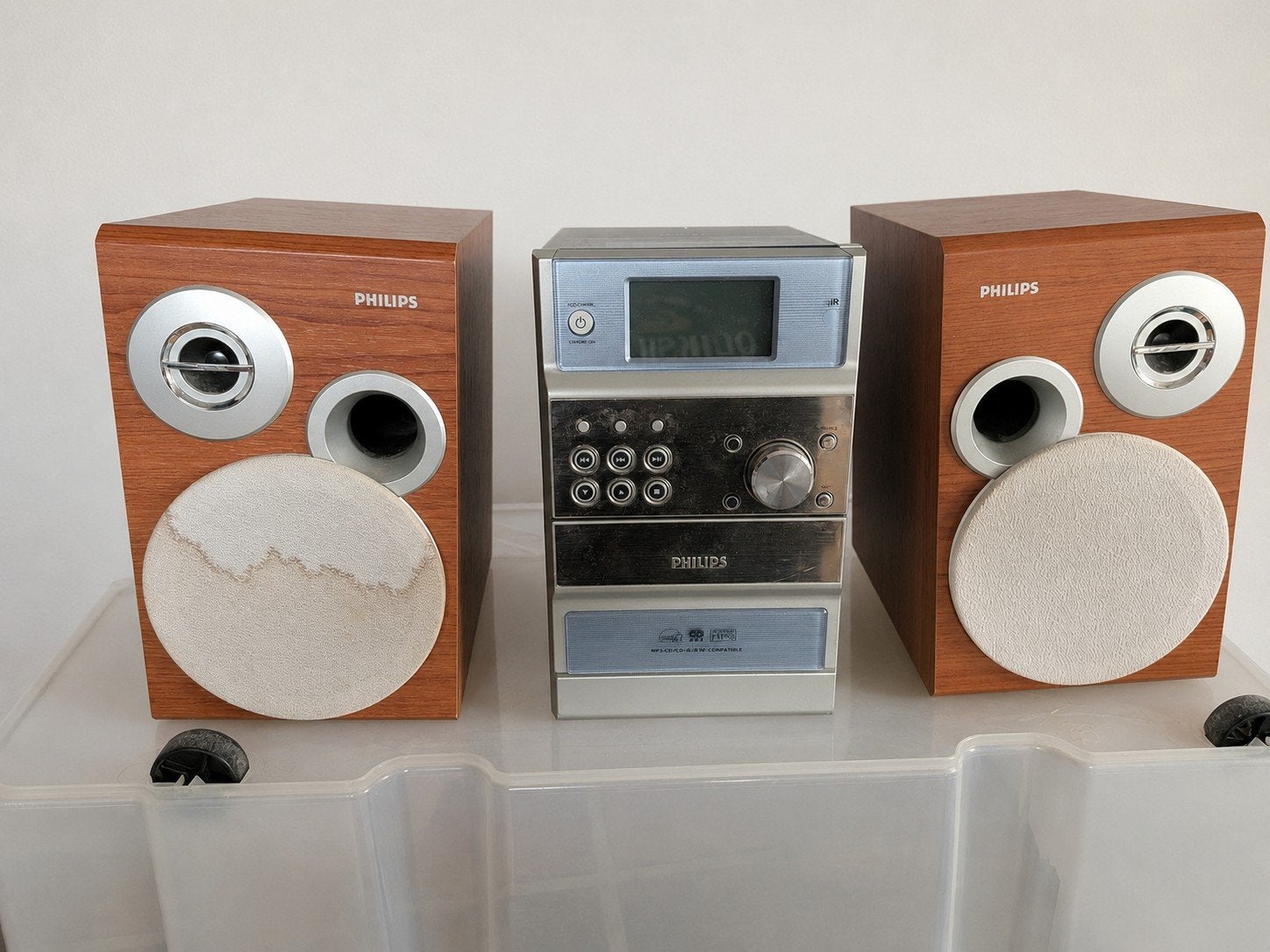 Philips MCM390 mini-hifi-systeem met 2 luidsprekers, Ophalen, Cd-speler, Philips