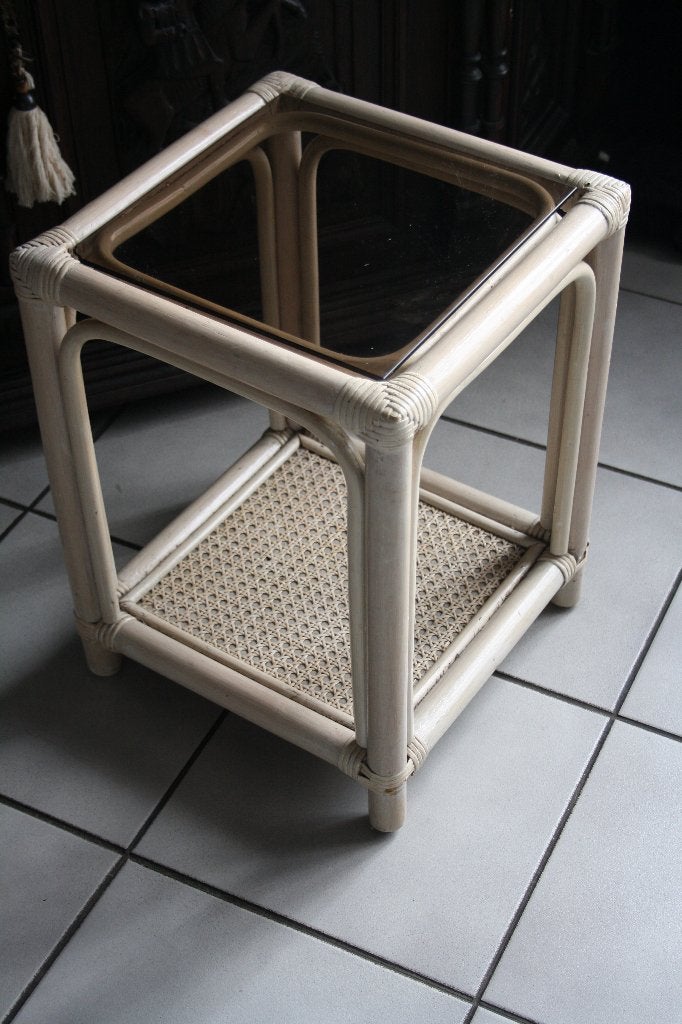 kleine plantenstaander of bijzettafeltje, Overige materialen, Minder dan 55 cm, Gebruikt, Vierkant