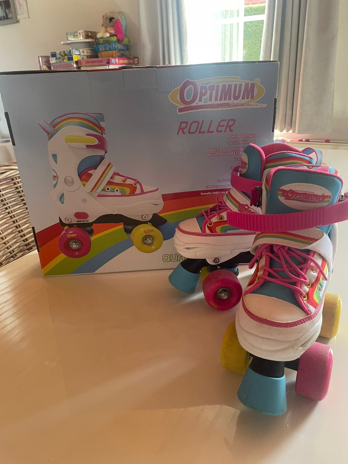 Rolschaatsen maat 28 to 31, Ophalen, Verstelbaar, Zo goed als nieuw