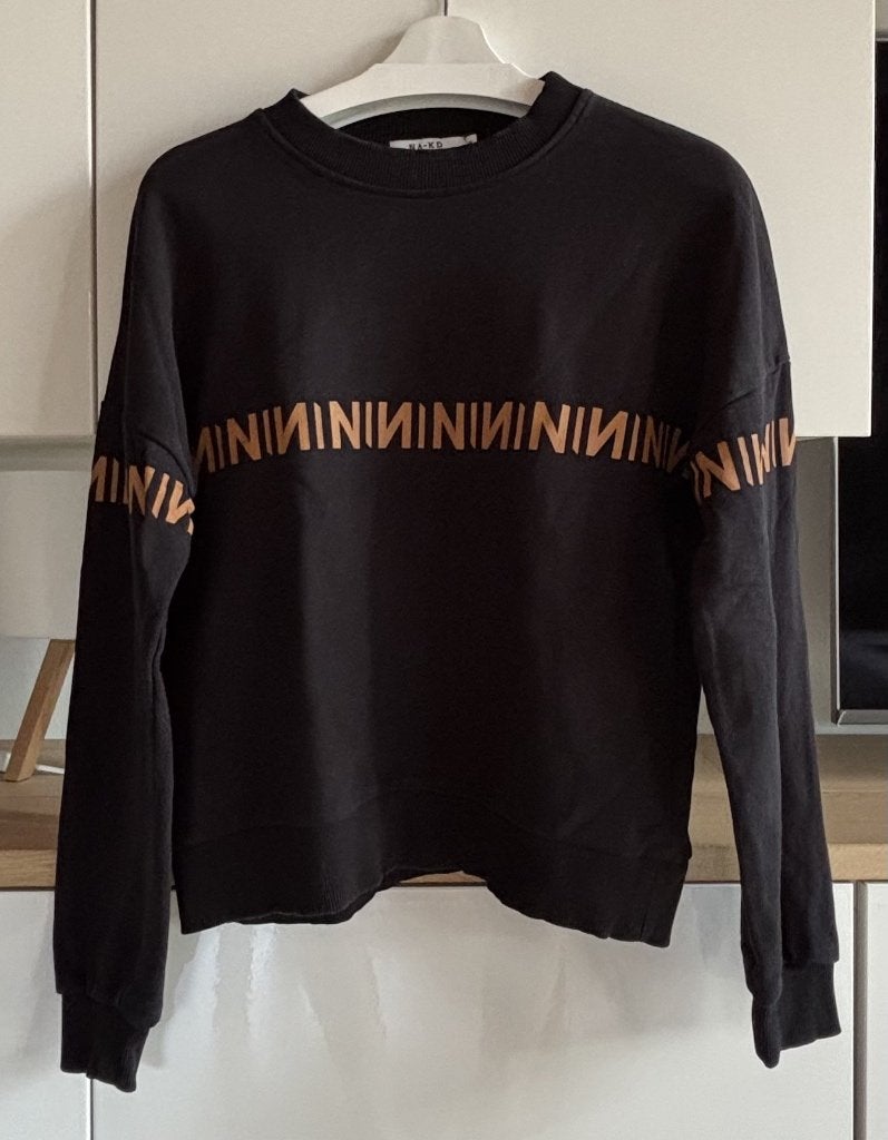 zwarte sweater 'NA-KD' (maat M), NA-KD, Enlèvement ou Envoi, Taille 38/40 (M), Noir