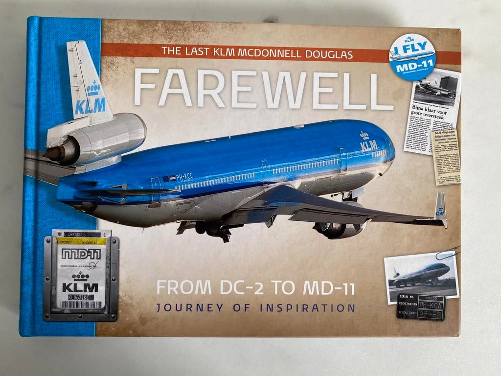 KLM boek MD-11 Farewell, Ophalen of Verzenden, Zo goed als nieuw, Vliegtuig