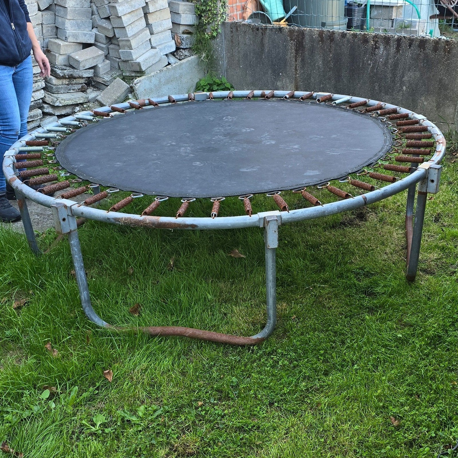 trampoline die dringend weg moet, Ophalen, Gebruikt
