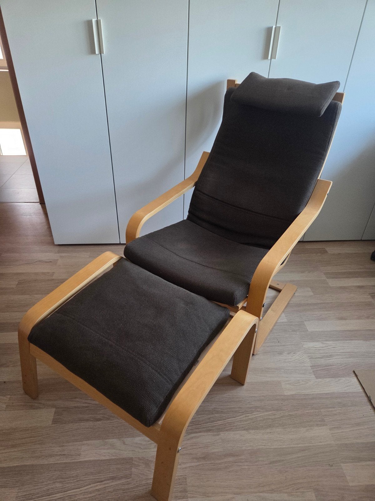 IKEA poang zetel met voetenbank, Ophalen, Gebruikt