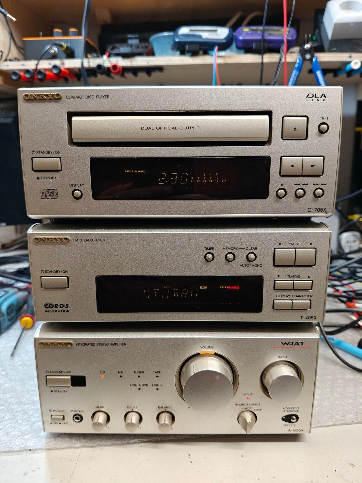 Onkyo mini set, Overige merken, Gebruikt, Ophalen of Verzenden, Tuner of Radio