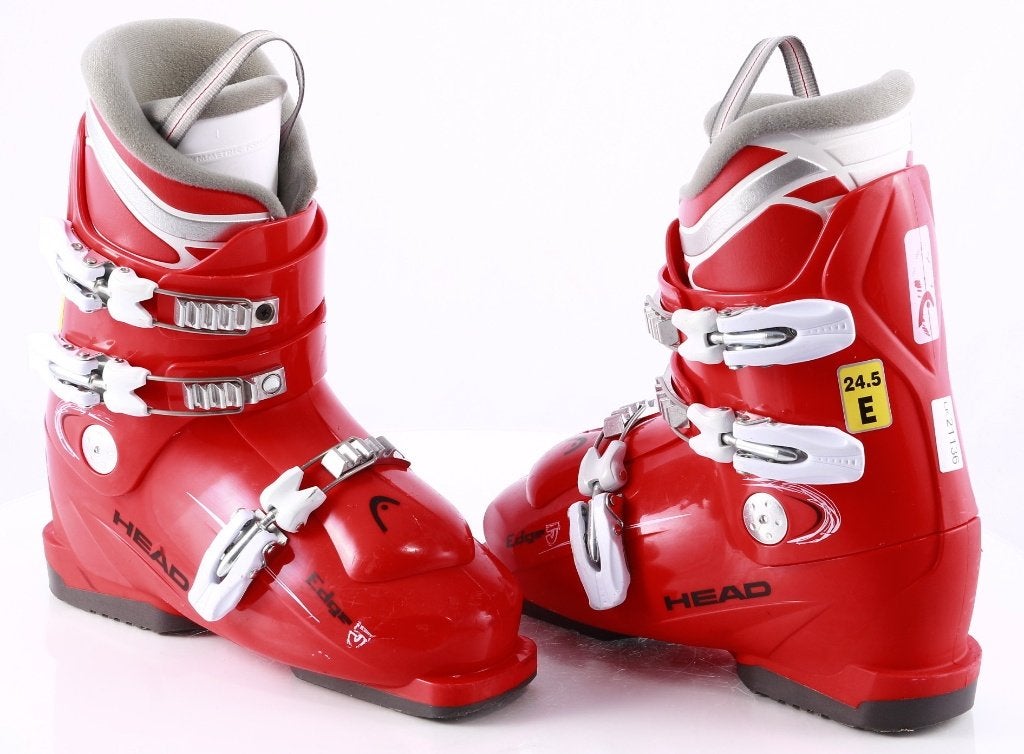 Chaussures de ski pour enfants 40.5;41 EU HEAD EDGE J3, roug, Sports & Fitness, Carving, Utilisé, Head, Chaussures