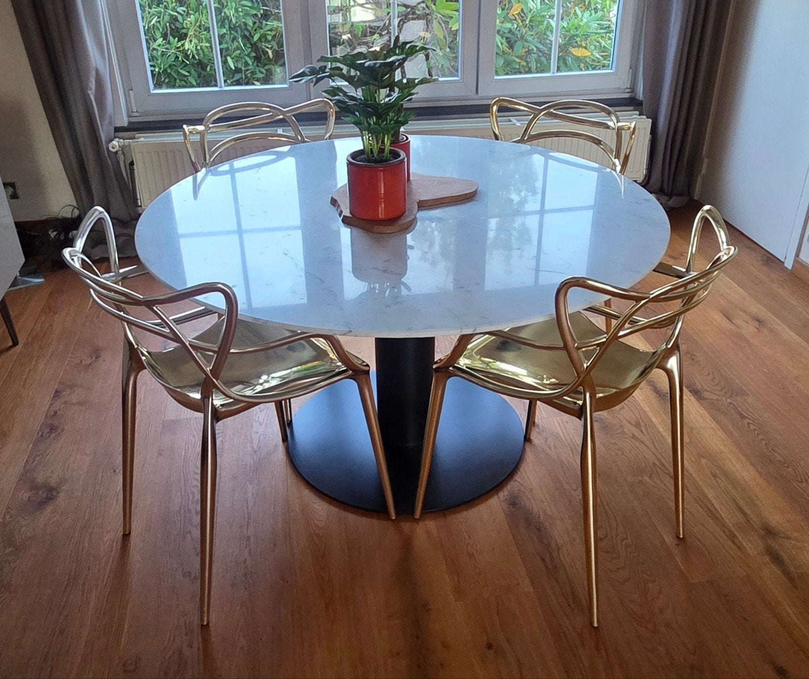 Kartell Masters chair Gold (4), Ophalen, Kunststof, Gebruikt, Overige kleuren