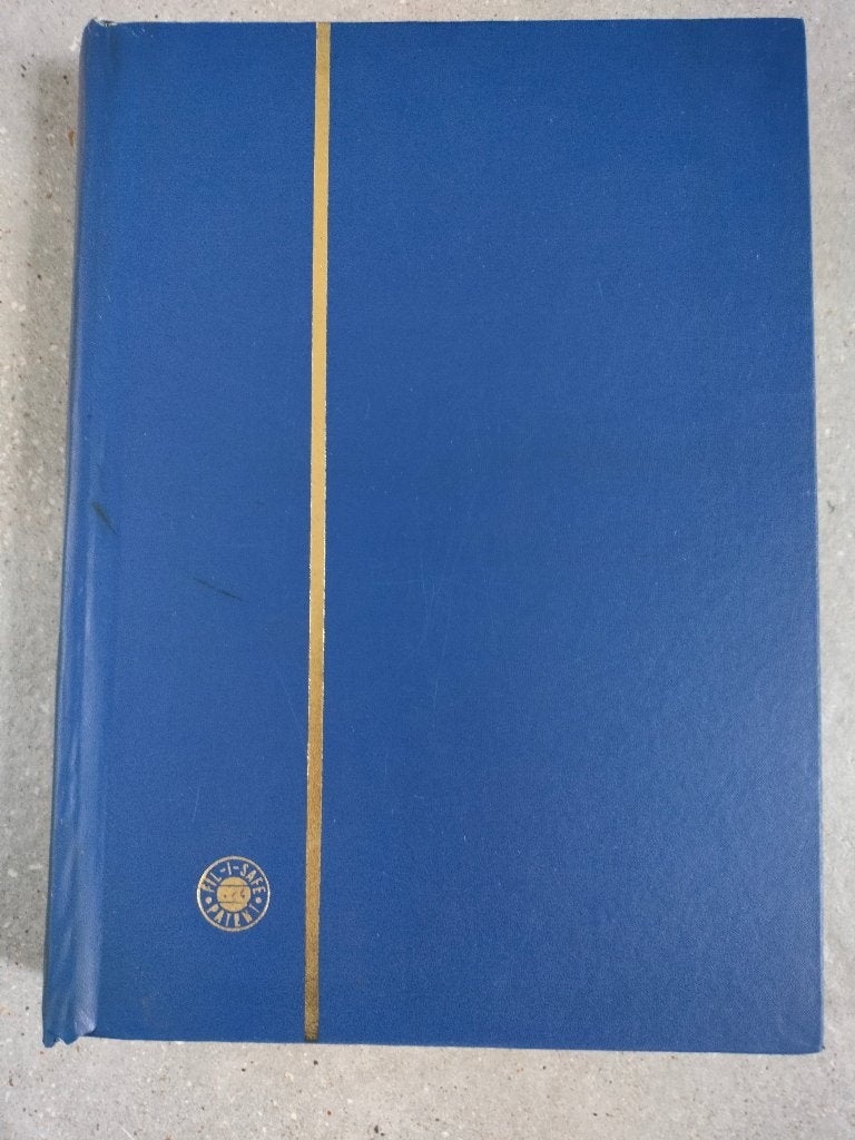 blauw Fil-I-Safe postzegelalbum - 48 witte pagina's (leeg), Postzegels en Munten, Ophalen of Verzenden, Verzamelalbum