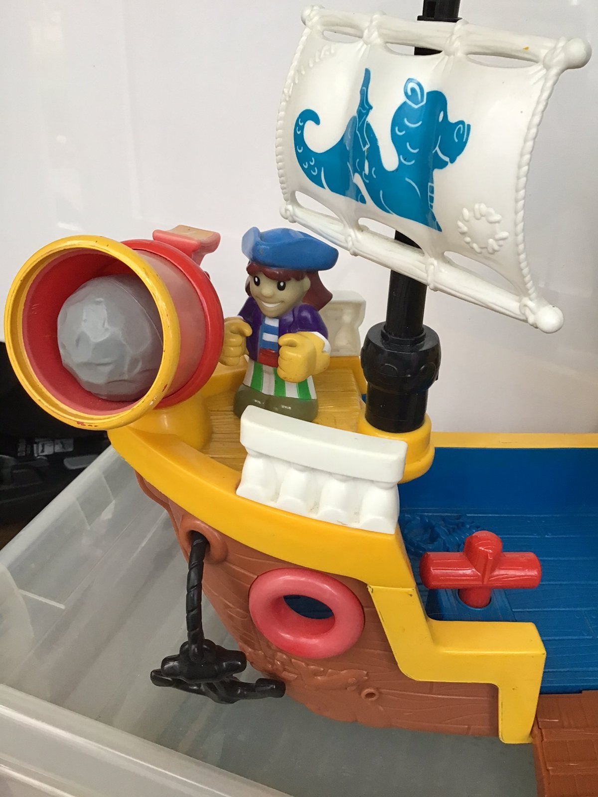Fisher Price piraten boot, Kinderen en Baby's, Ophalen, Met geluid