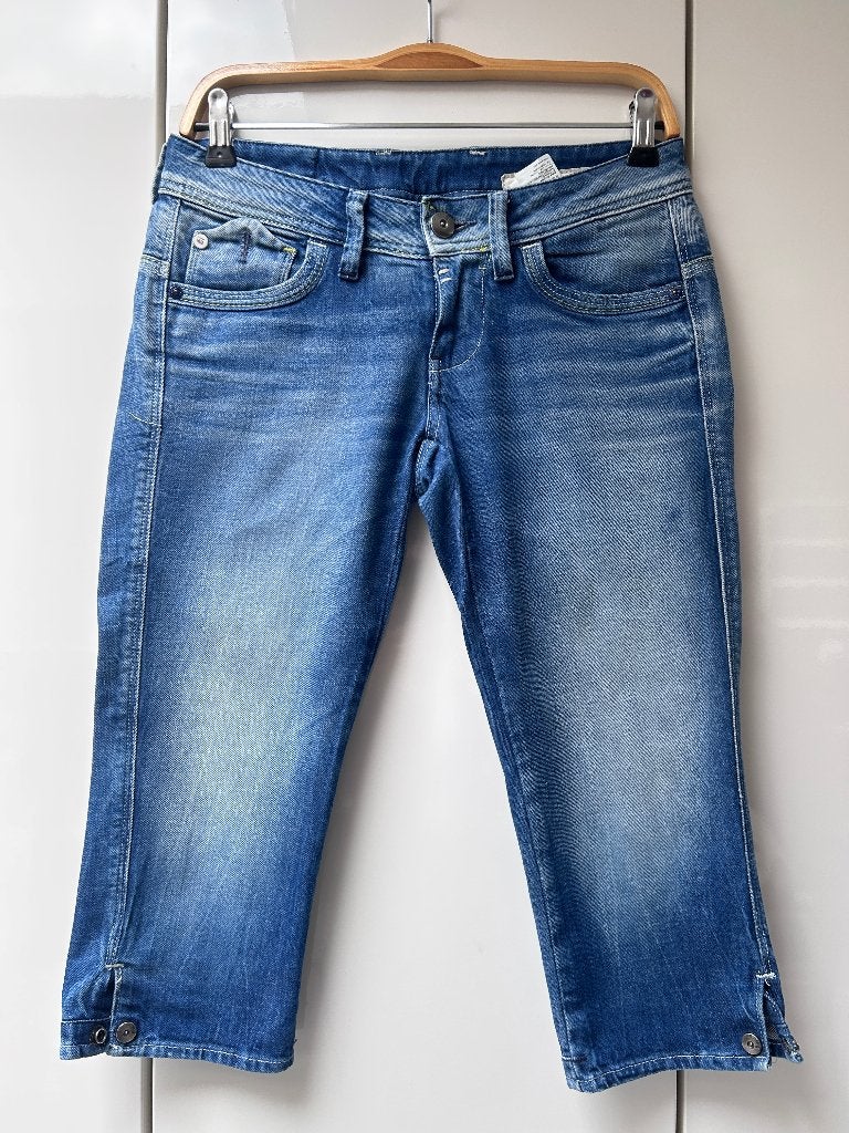 Blauwe spijkerbroek G-Star - Maat 26*', Kort, Blauw, Ophalen of Verzenden, Zo goed als nieuw