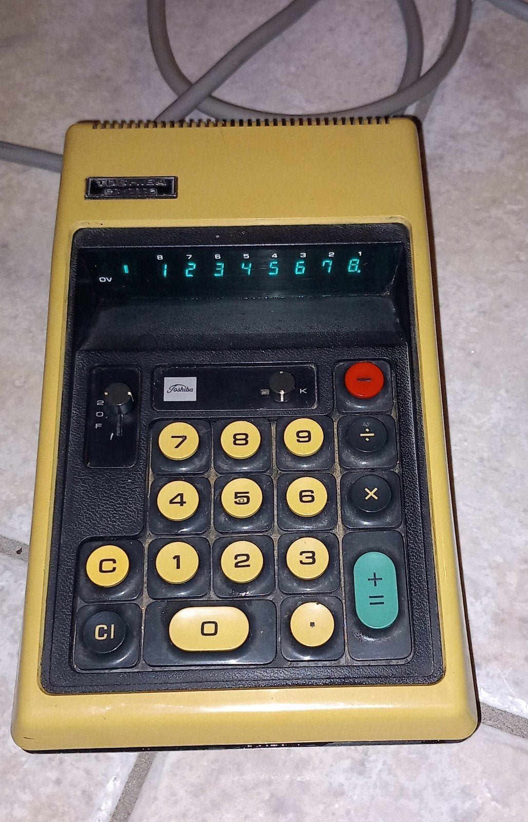 Toshiba BC-0802 elektronische burecalcular, Verzamelen, Ophalen of Verzenden