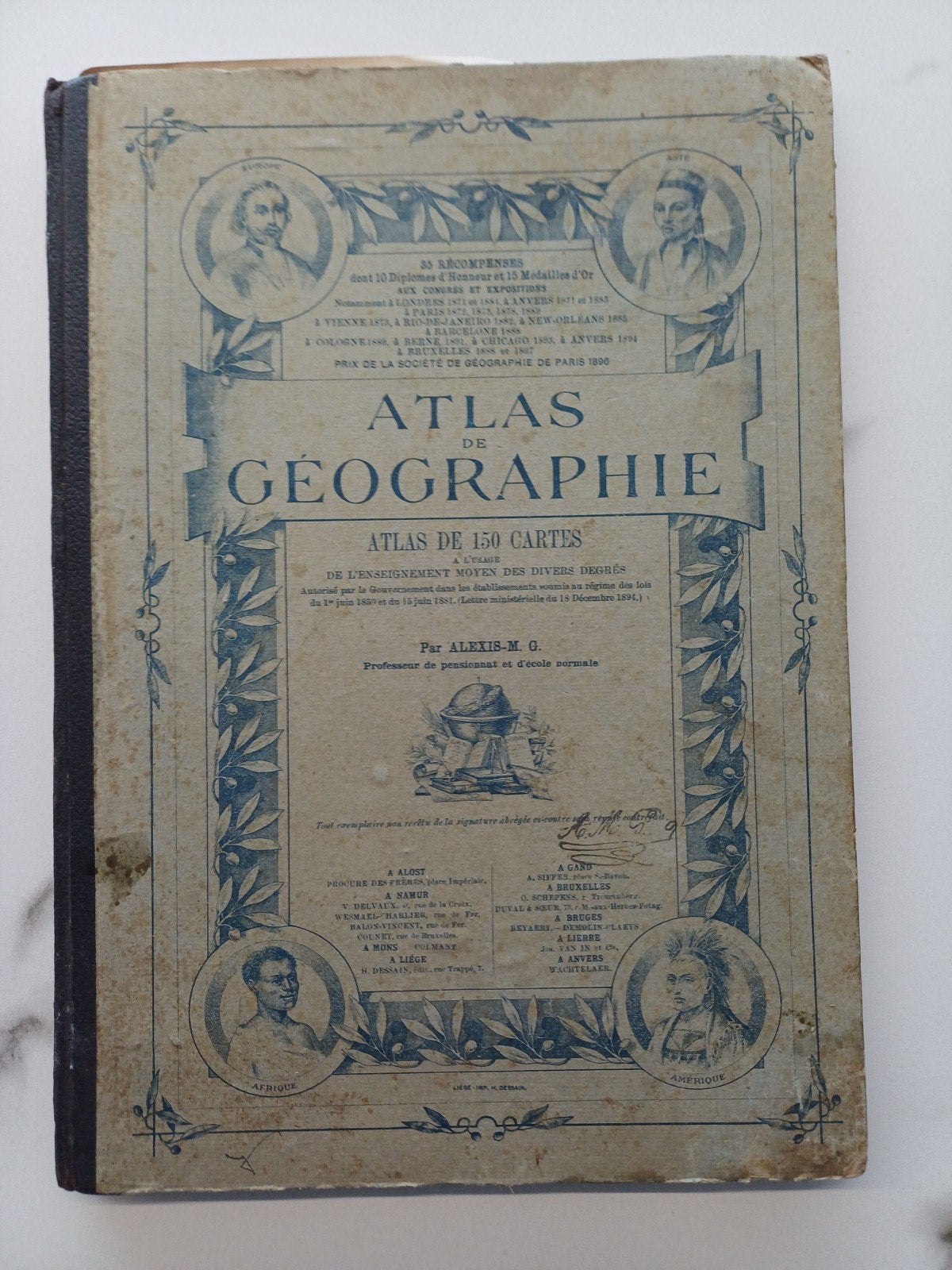 Atlas Géographie - Alexis M.G. 1900, Ophalen of Verzenden