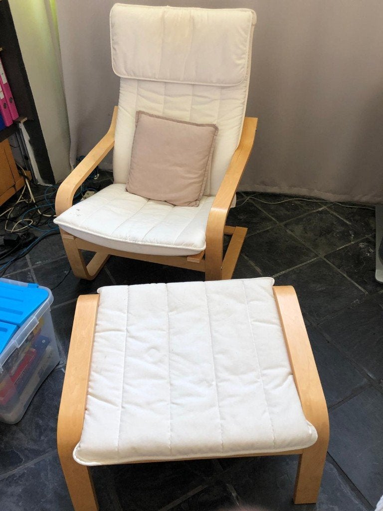 zetel , relax , met voetbank, Huis en Inrichting, Ophalen, Stof