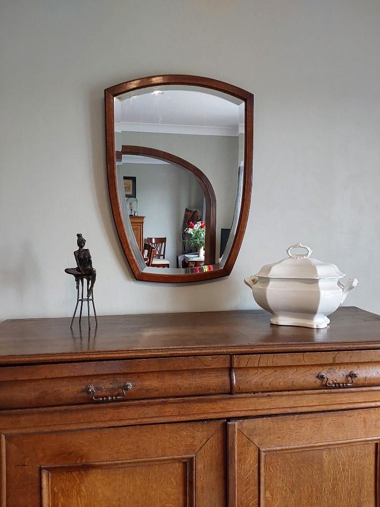 Très beau miroir ancien  (encadrement en chêne massif), Enlèvement