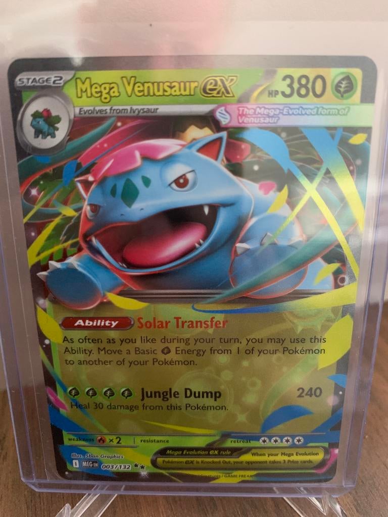 Pokemon mega venusaur ex mega evolutions, Ophalen of Verzenden, Zo goed als nieuw