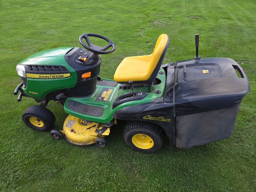 Zitmaaier John deere X155r, Tuin en Terras, Gebruikt, Opvangbak, 90 tot 120 cm, Ophalen