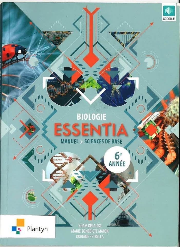 Manuel Biologie 6e, Livres, Enlèvement ou Envoi, Secondaire, Biologie, Plantyn