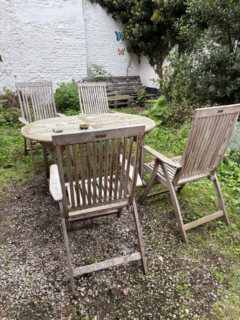 Tuinmeubel set, Ophalen, Gebruikt, Hout, Tuinset