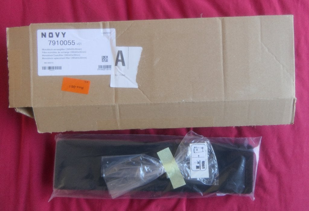 koolstoffilter Novy 7910055, Elektronische apparatuur, Ophalen of Verzenden, Nieuw, Recirculatie