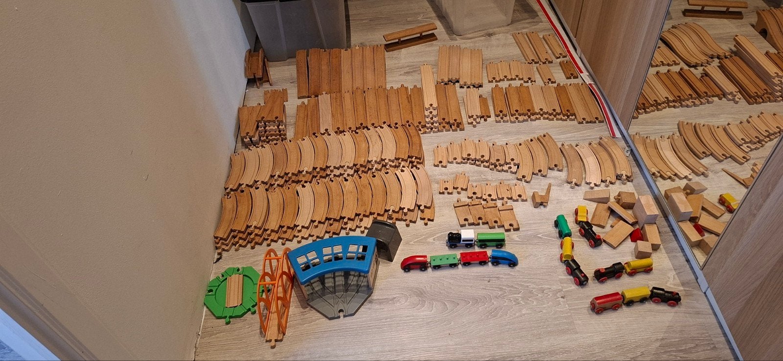 trei op houten treinsporen, Ophalen, Gebruikt