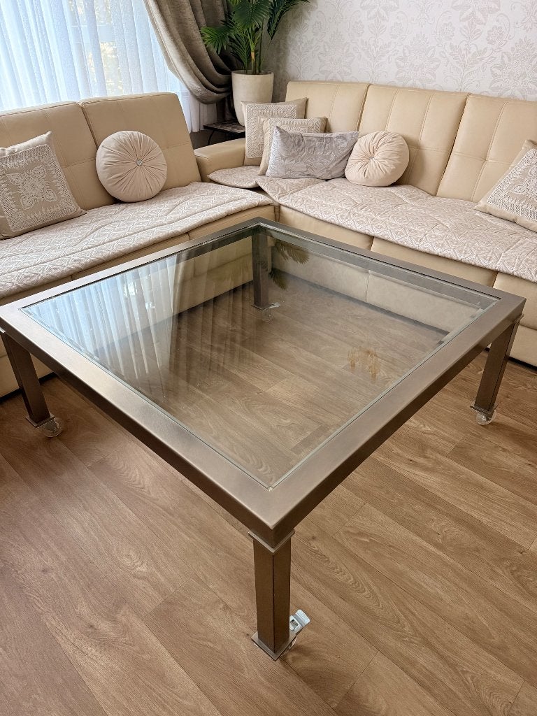 Vierkante glaze Tafel, Huis en Inrichting, Vierkant, Ophalen of Verzenden, Zo goed als nieuw, 5 – 50