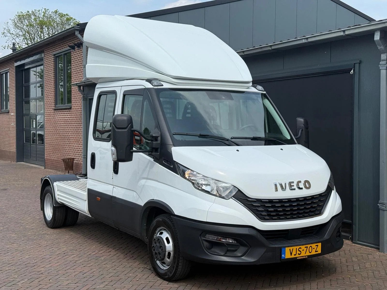 Iveco Daily 40C16 Hi Matic 8 Ton Dubbel Cabine Euro 6 AC + C, Auto's, Automaat, 4 deurs, Achterwielaandrijving, Gebruikt