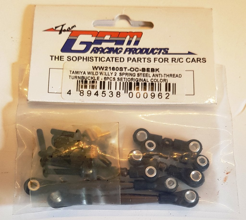 GPM Racing Products #WW2160ST Spring-steel Turnbuckle Set, Elektro, Verzenden, Nieuw, Schaal 1:10