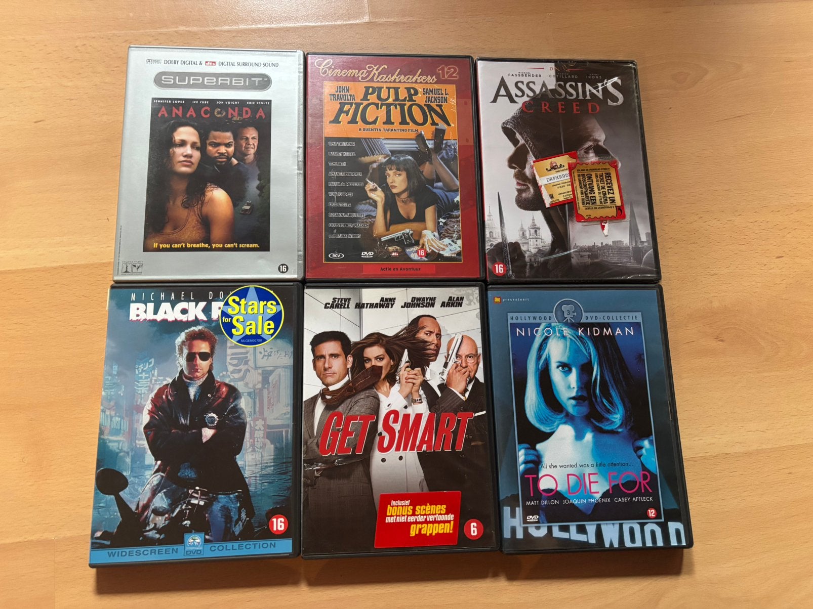 6 DVD - titres variés, Envoi, Comme neuf