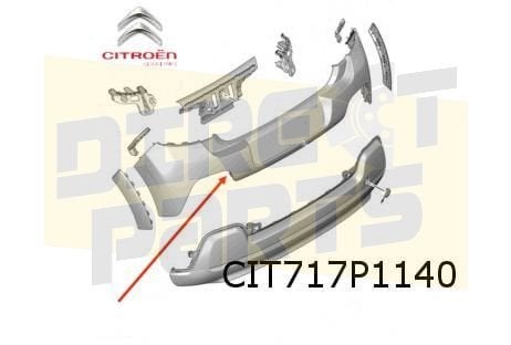 Citroën C3 (9/16-7/20) achterbumper (Te Spuiten) (Bij Wielku, Verzenden, -, Nieuw, Achter
