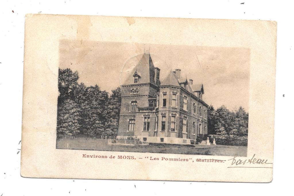 MAISIÈRES NA10: Les Pommiers 1911, Verzenden, Voor 1920, Gelopen, Henegouwen