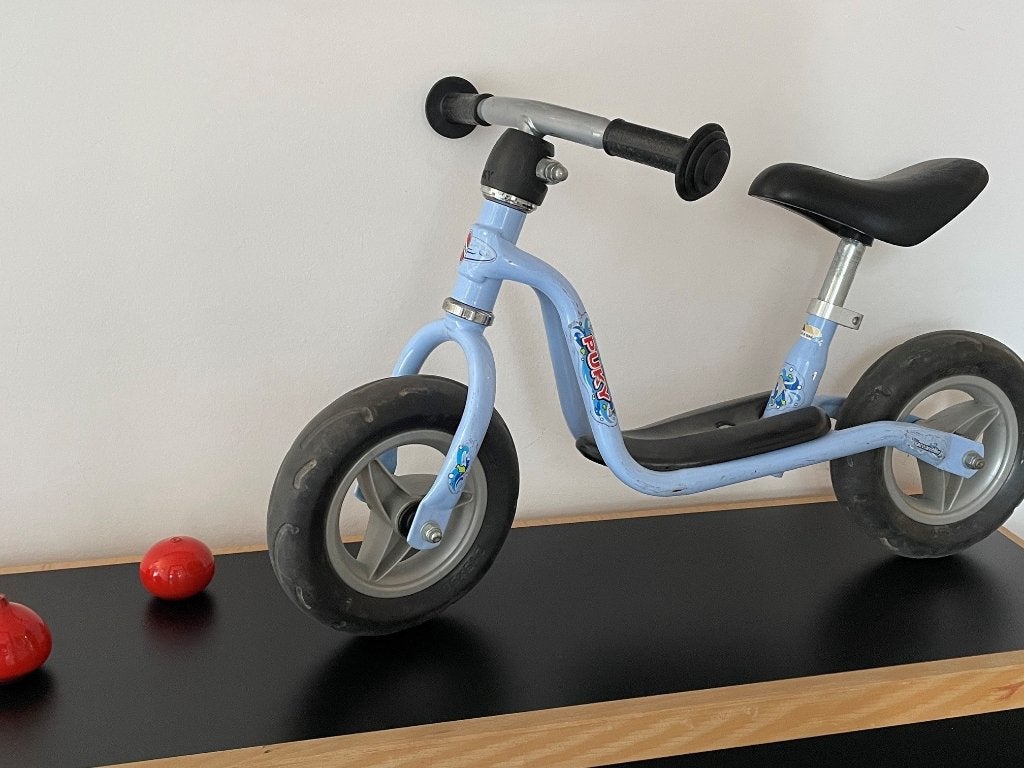 Draisienne Puky bleue (3-4 ans) Loopfiets Puky blauw (3-4j), Enlèvement, Utilisé, Moins de 16 pouces, Puky