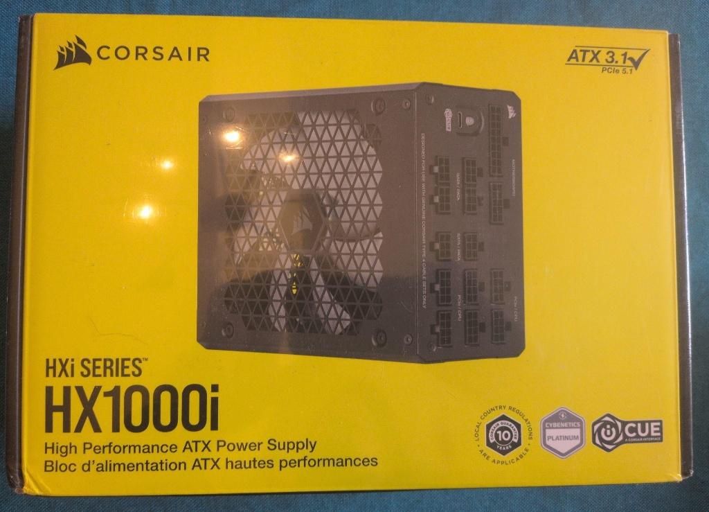 Corsair HX1000i Alimentation ATX iCUE 80 Platinum Neuve !, Computers en Software, Interne voedingen, Ophalen of Verzenden, Nieuw