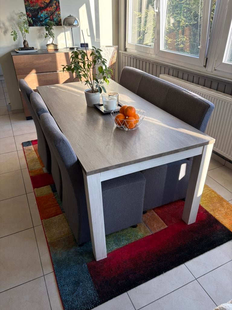 Eettafel van laminaat 180x90, Ophalen, Overige materialen, Gebruikt, 50 tot 100 cm