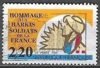 Frankrijk 1989 - Yvert 2613 - Harki-soldaten (ST), Verzenden, Gestempeld