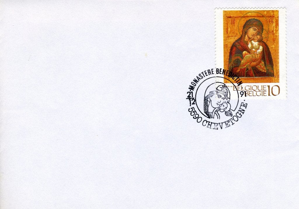 (B) Enveloppe FDC 1991 2437 - Noël, Timbres & Monnaies, Envoi