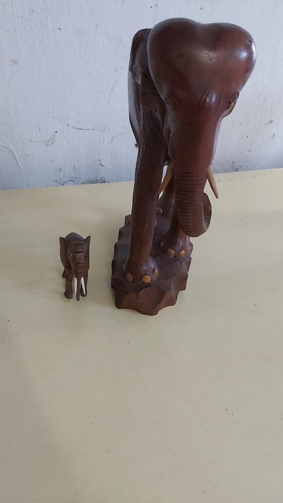 Beeld beelden houten beeld olifant decoratie, Antiek en Kunst, Verzenden