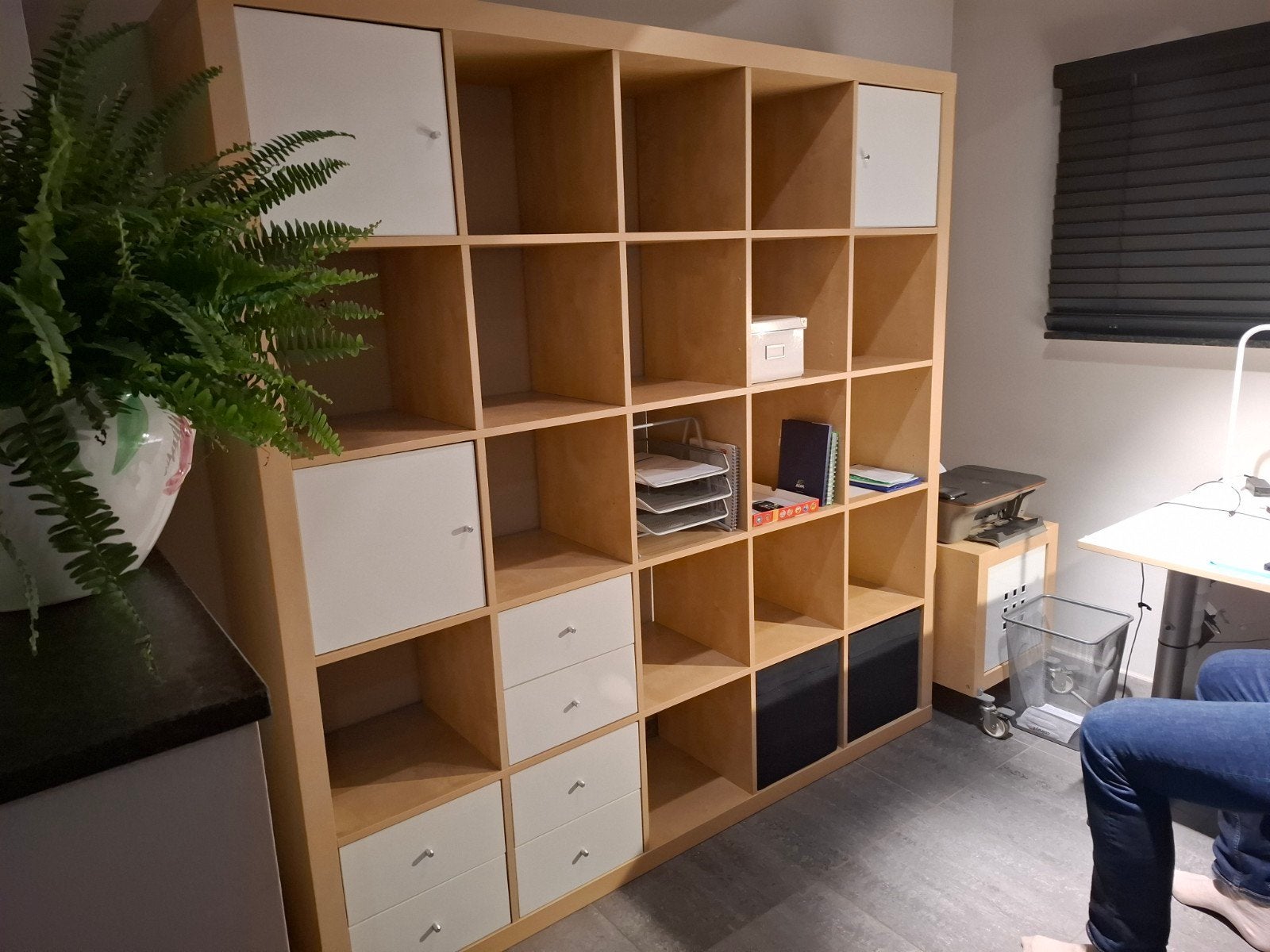 open vakkenkast Kallax ikea, Ophalen, Overige materialen, Gebruikt, Met lade(s)