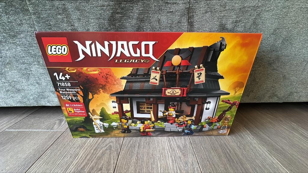 Lego Ninjago 71858 15-jarig jubileum: Smederij De Vier NIEUW, Nieuw, Ophalen of Verzenden, Compleet, Lego