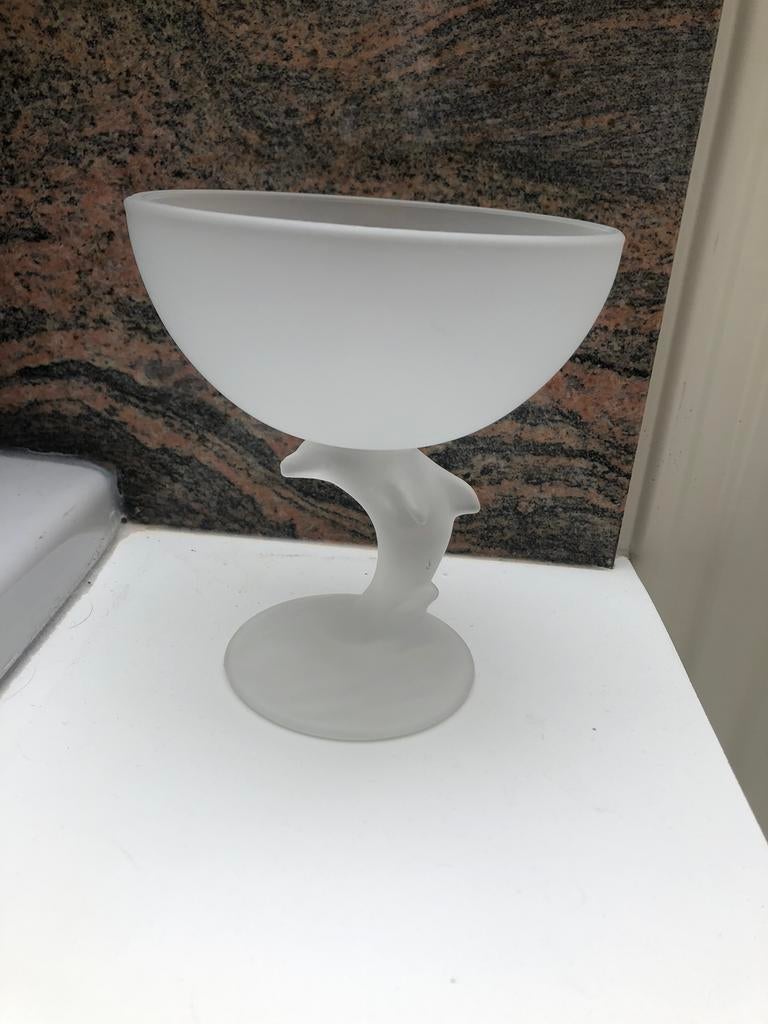 magnifiques verres à sundae avec base en forme de dauphin, Antiquités & Art, Enlèvement